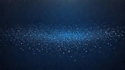 The primary subject of the image is a blue background with a pattern of white dots. The setting is a dark blue background, which creates a contrast with the white dots. The visual style is a digital art or illustration, as the dots are arranged in a visually appealing manner. The colors and mood of the image are predominantly dark and moody, with the blue background and white dots creating a sense of depth and intrigue.