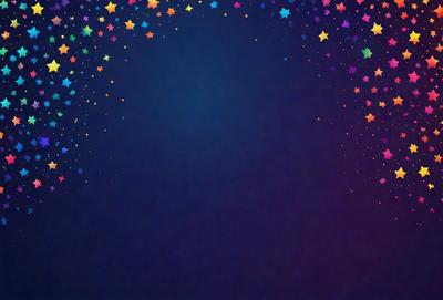 The primary subject of the image is a blue background with a star pattern. The setting is a dark blue sky, and the visual style is a digital art or illustration. The dominant colors are blue and white, creating a calm and serene atmosphere.