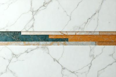 The image features a marble wall with a patterned design. The primary subject is a marble wall, which is the main object, scene, or focus of the image. The setting is a marble wall, and the visual style is a photo. The colors and mood of the image are predominantly white and neutral, creating a clean and elegant atmosphere.
