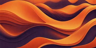 The primary subject of the image is a large, colorful, and intricate sand dune. The setting is a desert landscape, with the sand dune being the main focus of the scene. The visual style of the image is a combination of digital art and illustration, creating a vibrant and dynamic representation of the sand dune. The dominant colors in the image are orange and purple, giving the scene a warm and inviting atmosphere.