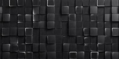 The primary subject of the image is a black and white patterned wall. The setting is a black background, and the visual style is a patterned wallpaper. The dominant colors are black and white, creating a bold and striking atmosphere.