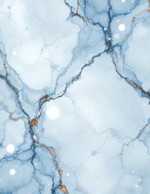 The primary subject of the image is a blue and white marble-like surface with a cracked appearance. The setting is a blue and white marble-like surface, which is the main object, scene, or focus of the image. The visual style is a photo, and the colors and mood are predominantly blue and white, giving the image a clean and elegant appearance.
