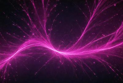 The primary subject of the image is a pink, purple, and white nebula. The setting is a dark, starry sky, and the visual style is a digital art or illustration. The dominant colors and overall atmosphere are vibrant and luminous, creating a sense of wonder and exploration.