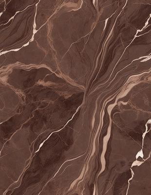 The image features a marble surface with a brown and white pattern. The primary subject is a close-up of the marble, showcasing its unique texture and design. The setting is a natural environment, possibly a stone or marble workshop or a display of natural stone. The visual style is a close-up of the marble, highlighting its intricate details. The colors and mood of the image are warm and earthy, with the brown and white pattern adding depth and interest to the marble surface.