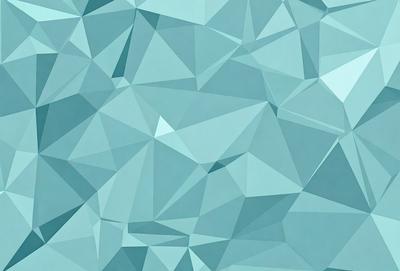 The primary subject of the image is a blue and white geometric pattern, which is the main focus of the image. The setting is a blue background, and the visual style is a digital art or illustration. The dominant colors are blue and white, creating a calm and soothing atmosphere.