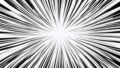 The primary subject of the image is a bright light source, which appears to be a sun or a light bulb. The light source is surrounded by a pattern of black and white stripes, creating a visually striking scene. The setting is a black and white background, which further emphasizes the contrast between the light source and the stripes. The visual style of the image is a combination of photo and digital art, as it captures the light source in a unique and artistic manner. The colors and mood of the image are pre