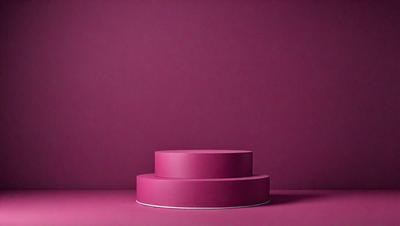 The primary subject of the image is a pink cake, which is placed on a pink surface. The setting is a pink wall, and the visual style appears to be a photo. The dominant colors in the image are pink, which creates a warm and inviting atmosphere.