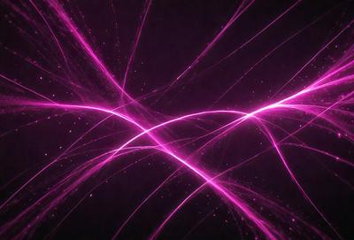 The primary subject of the image is a purple light, which appears to be a neon light or a light effect. The light is shining through a purple haze, creating a visually striking scene. The setting is a dark background, which contrasts with the bright purple light. The visual style of the image is a combination of digital art and illustration, as the light effect and the purple haze are created through digital means. The colors and mood of the image are predominantly purple, giving it
