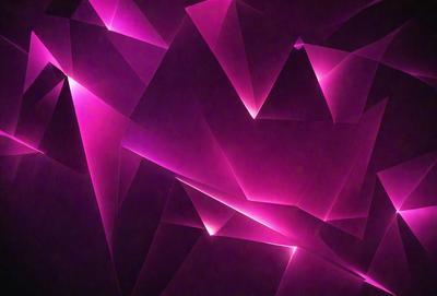 The primary subject of the image is a purple geometric pattern, which appears to be a digital art or illustration. The setting is a dark background, which contrasts with the bright purple pattern. The visual style is modern and abstract, with the purple pattern being the main focus of the image. The colors and mood of the image are predominantly purple, creating a sense of depth and intrigue.