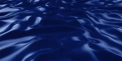 The primary subject of the image is a large body of blue water, which appears to be a deep blue ocean. The setting is underwater, with the water being the main focus of the image. The visual style is a realistic representation of the underwater environment. The dominant colors are blue and black, creating a calm and serene atmosphere.