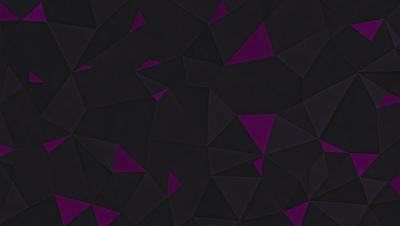 The primary subject of the image is a purple and black geometric pattern. The setting is a dark background, which contrasts with the vibrant colors of the pattern. The visual style is a combination of digital art and illustration, creating a unique and eye-catching design. The dominant colors are purple and black, giving the image a bold and striking appearance.