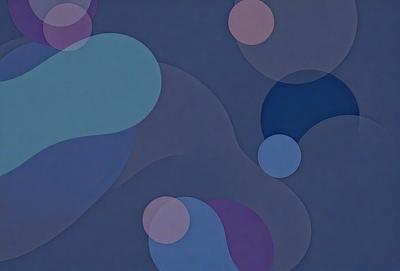 The primary subject of the image is a blue and purple pattern, which appears to be a digital art or illustration. The setting is a dark blue background, and the visual style suggests that the image is a creative and artistic representation. The dominant colors in the image are blue and purple, giving it a calm and serene atmosphere.
