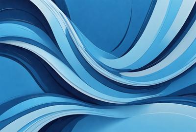 The primary subject of the image is a blue wave, which is the main focus of the scene. The setting is a blue background, which complements the blue wave. The visual style of the image is a digital art or illustration, as it is a well-crafted and detailed representation of the blue wave. The dominant colors in the image are blue, which creates a calm and serene atmosphere.