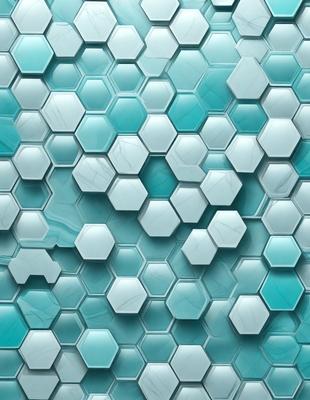 The primary subject of the image is a blue and white hexagonal pattern, which is the main object, scene, or focus of the image. The setting or background is a blue and white tiled wall, which adds to the visual style of the image. The visual style of the image is a photo, as it captures the intricate details of the hexagonal pattern. The dominant colors in the image are blue and white, creating a calm and soothing atmosphere.