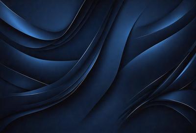 The primary subject of the image is a blue background with a pattern of waves. The setting is a dark blue background, which creates a moody atmosphere. The visual style is a digital art or illustration, as the waves are depicted in a detailed and artistic manner. The colors and mood of the image are predominantly dark blue, creating a sense of depth and mystery.