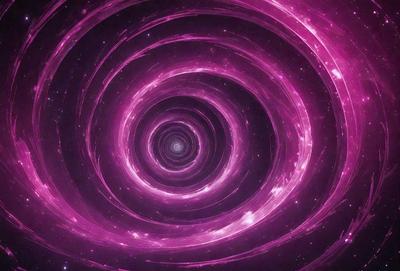 The primary subject of the image is a purple spiral, which appears to be a digital art or illustration. The spiral is set against a purple background, creating a visually striking and unique visual style. The colors and mood of the image are predominantly purple, giving it a calming and serene atmosphere.