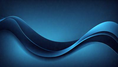 The primary subject of the image is a blue wave, which is the main object, scene, or focus of the image. The setting or background is a blue sky, and the visual style appears to be a digital art or illustration. The dominant colors in the image are blue and white, creating a calm and serene atmosphere.