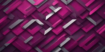 The primary subject of the image is a purple and pink geometric pattern. The setting is a wall with a purple background. The visual style is a digital art or illustration, creating a unique and eye-catching design. The dominant colors are purple and pink, giving the pattern a vibrant and lively atmosphere.