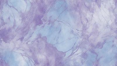 The primary subject of the image is a purple and blue marbled surface, which appears to be a wall or a piece of art. The setting is a room with a blue and purple color scheme. The visual style is a combination of digital art and illustration, creating a unique and artistic appearance. The colors and mood of the image are predominantly purple and blue, giving it a calm and soothing atmosphere.
