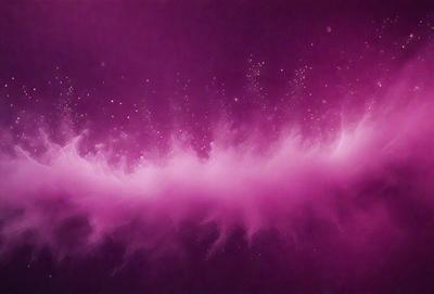 The primary subject of the image is a pink and purple swirl, which appears to be a digital art or illustration. The setting is a dark background, and the visual style is a combination of digital art and illustration. The dominant colors in the image are pink and purple, creating a vibrant and lively atmosphere.