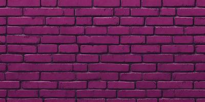 The primary subject of the image is a large brick wall painted in a deep shade of pink. The setting is a brick wall, and the visual style is a photo. The dominant colors and overall atmosphere are a mix of pink and purple, creating a warm and inviting ambiance.