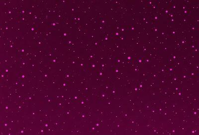 The primary subject of the image is a purple background with a pattern of white dots. The setting appears to be a night sky, with the dots creating a star-like effect. The visual style is a combination of a photo and digital art, as the dots are arranged in a way that resembles a painting. The colors and mood of the image are predominantly purple and dark, creating a sense of mystery and depth.