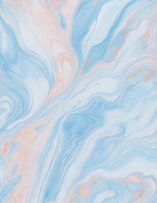 The primary subject of the image is a blue and pink swirling pattern, which appears to be a painting or a digital artwork. The setting is a blue and pink background, creating a visually striking contrast. The visual style is a combination of painting and digital art, giving the image a unique and artistic appearance. The colors and mood of the image are predominantly blue and pink, evoking a sense of calmness and beauty.