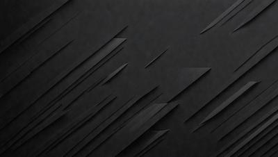 The primary subject of the image is a black background with a pattern of black and white lines. The setting is a dark room, and the visual style appears to be a digital art or illustration. The dominant colors are black and white, creating a moody and dramatic atmosphere.