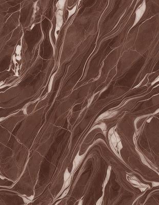 The primary subject of the image is a marble wall with a brown and white pattern. The setting is a room with a brown and white marble floor. The visual style is a close-up of the marble wall, showcasing its intricate design. The colors and mood of the image are warm and earthy, with the brown and white marble creating a natural and elegant atmosphere.