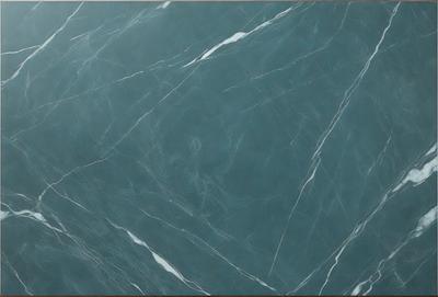 The primary subject of the image is a blue marble tile. The setting is a blue marble tile wall, which serves as the background. The visual style is a close-up of the tile, showcasing its texture and design. The colors and mood of the image are predominantly blue, creating a calm and serene atmosphere.