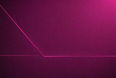 The primary subject of the image is a pink triangle. The setting is a purple wall, which serves as the background. The visual style is a digital art, as the triangle is depicted in a digital manner. The dominant colors in the image are pink and purple, creating a warm and vibrant atmosphere.