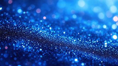 The primary subject of the image is a blue background with a pattern of bright, shining lights. The setting appears to be a night sky, with the lights creating a mesmerizing effect. The visual style of the image is a combination of a photo and digital art, as it captures the beauty of the night sky with the added detail of the shining lights. The colors and mood of the image are predominantly blue, creating a serene and calming atmosphere.
