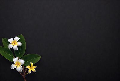 The primary subject of the image is a flower, which is the main object, scene, or focus of the image. The setting or background is a dark, black surface, which creates a dramatic and moody atmosphere. The visual style of the image is a photo, capturing the beauty of the flower in its natural environment. The colors and mood of the image are predominantly dark, with the flower being the only source of color and light.