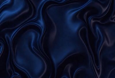 The primary subject of the image is a blue, swirling pattern. The setting is a dark background, which contrasts with the blue pattern. The visual style is a digital art or illustration, creating a unique and captivating design. The dominant colors are blue and black, giving the image a moody and dramatic atmosphere.