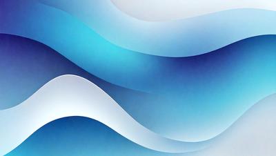 The primary subject of the image is a blue and white wave pattern. The setting is a blue background, which creates a visually appealing contrast with the wave pattern. The visual style is a combination of digital art and illustration, giving the image a modern and artistic appearance. The dominant colors are blue and white, creating a calming and serene atmosphere.