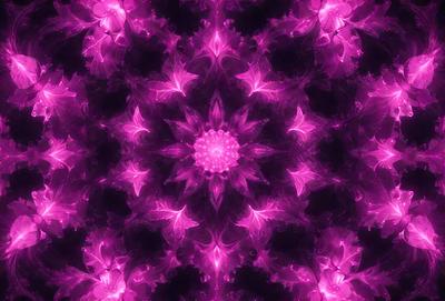 The primary subject of the image is a purple flower, which is the main object, scene, or focus of the image. The setting or background features a purple pattern, which adds to the overall visual style. The colors and mood of the image are predominantly purple, creating a calm and serene atmosphere.