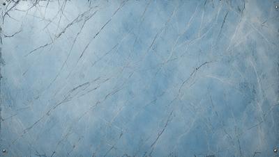 The primary subject of the image is a blue marble wall with a white background. The visual style appears to be a photo, as it captures the natural texture and patterns of the marble. The colors and mood of the image are predominantly blue and white, creating a calm and serene atmosphere.