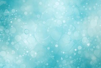 The primary subject of the image is a blue ocean with white bubbles. The setting is a vast body of water, and the visual style is a digital art or illustration. The dominant colors are blue and white, creating a serene and calming atmosphere.