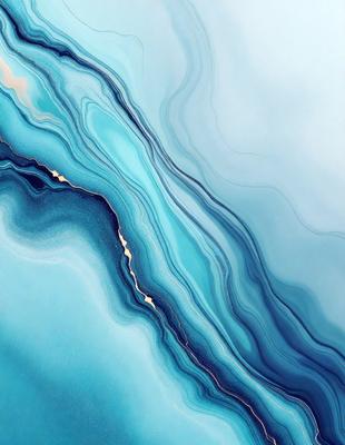 The primary subject of the image is a blue and white ocean wave. The setting is the ocean, with the wave crashing against the surface. The visual style is a photo of the ocean, capturing the beauty and power of the wave. The dominant colors are blue and white, creating a serene and calming atmosphere.