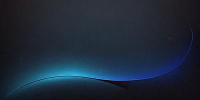 The primary subject of the image is a blue wave-like design, which appears to be a digital art or illustration. The setting is a dark, cloudy sky, creating a moody atmosphere. The visual style is a combination of digital art and illustration, giving the image a unique and artistic appearance. The dominant colors are blue and black, which contribute to the overall mood of the scene.