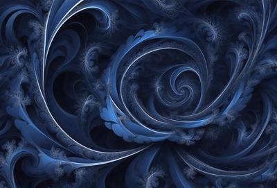 The primary subject of the image is a blue and white swirl pattern, which is the main object, scene, or focus of the image. The setting or background features a blue and white swirl pattern, which is the environment, backdrop, or surface visible in the image. The visual style of the image is digital art, as it is a digital illustration or drawing. The dominant colors in the image are blue and white, creating a calm and soothing atmosphere.