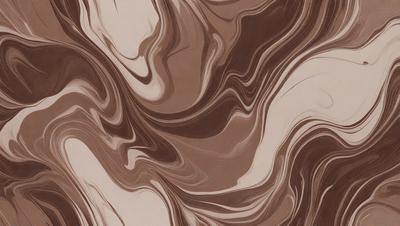 The image features a brown and white marbled pattern, which gives it a unique and intricate appearance. The primary subject is the marbled pattern, which is the main focus of the image. The setting is a brown and white marbled surface, which serves as the backdrop for the pattern. The visual style is a combination of photo and digital art, as the marbled pattern appears to be a blend of the two. The colors and mood of the image are predominantly brown and white, creating a sense of elegance and