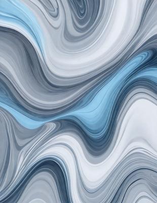 The primary subject of the image is a blue and white swirling pattern, which appears to be a digital art or illustration. The setting is a blue and white background, creating a visually striking contrast. The visual style is modern and artistic, with the swirling pattern being the main focus of the image. The colors and mood are predominantly blue and white, giving the image a clean and sophisticated appearance.