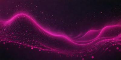 The primary subject of the image is a pink wave, which appears to be a digital art or illustration. The setting is a dark background, which contrasts with the vibrant pink wave. The visual style suggests that the image is a creative and artistic representation of a wave. The colors and mood of the image are predominantly pink, giving it a warm and inviting atmosphere.