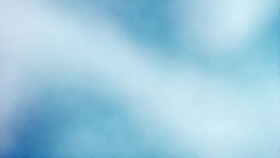 The primary subject of the image is a blue sky with clouds. The setting is a cloudy day, and the visual style is a painting or drawing. The colors and mood of the image are predominantly blue and calm, creating a serene atmosphere.