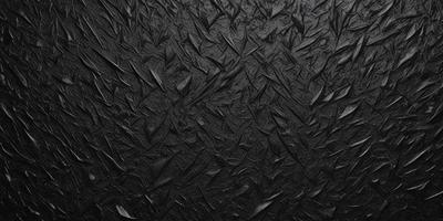 The primary subject of the image is a close-up of a black and white patterned surface, which appears to be a textured wall or a piece of art. The setting is a dark room, and the visual style is a combination of a photo and a digital art or illustration. The dominant colors are black and white, and the overall atmosphere is moody and intriguing.
