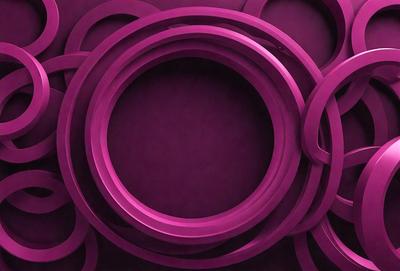 The primary subject of the image is a purple background with a large purple circle in the center. The setting is a dark room, and the visual style appears to be a combination of a photo and a digital art or illustration. The colors and mood of the image are predominantly purple, creating a moody and dramatic atmosphere.