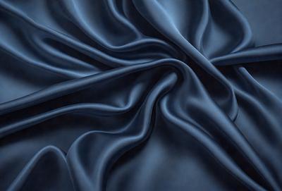 The primary subject of the image is a blue fabric, which is the main object, scene, or focus of the image. The setting or background is a blue cloth, and the visual style is a photo. The dominant colors and overall atmosphere are blue and dark, creating a moody and dramatic effect.