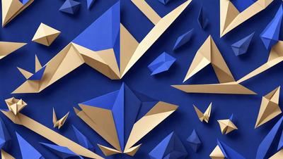 The primary subject of the image is a collection of paper airplanes, which are displayed in various shapes and sizes. The setting is a blue background, which adds a vibrant and lively atmosphere to the scene. The visual style is a mix of digital art and illustration, as the paper airplanes are created using a combination of these techniques. The colors and mood of the image are predominantly blue, which gives the scene a calm and serene feel.