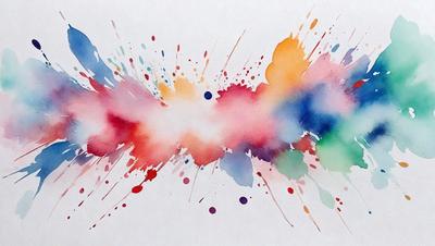 The primary subject of the image is a colorful, abstract painting. The painting features a variety of colors and patterns, creating a vibrant and dynamic visual experience. The setting is a white background, which allows the colors and patterns of the painting to stand out. The visual style of the painting is a mix of digital art and traditional illustration, giving it a unique and contemporary appearance. The dominant colors in the painting are red, green, and blue, which contribute to the overall mood of the artwork.